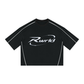 Rwrld y2k Heavyweight Boxy Piping T-Shirt